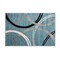 World Rug Gallery Modern Wavy Circles Design 2' x 3' Blue 377BLUE2X3 - alternate 2